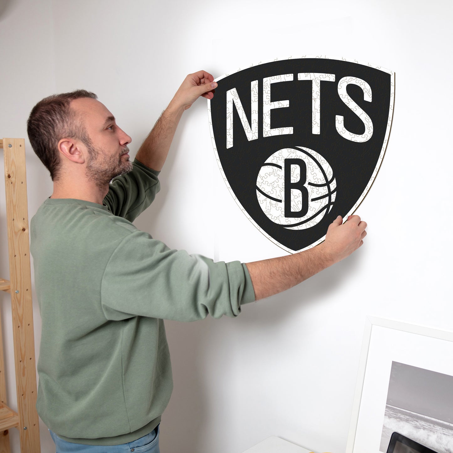 Brooklyn Nets™ Logo - Puzzle di Legno