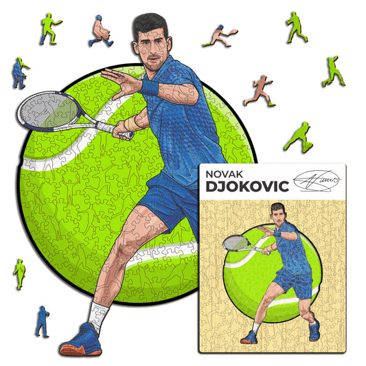 Novak Djokovic - Puzzle di Legno