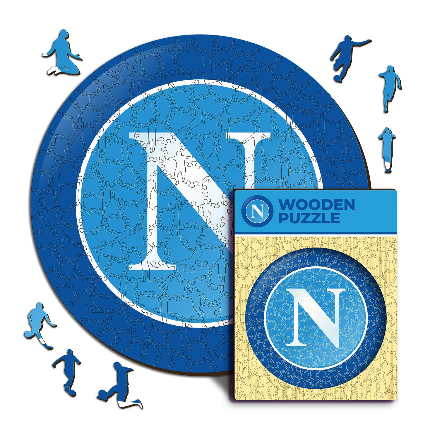 SSC Napoli® Logo - Puzzle di Legno