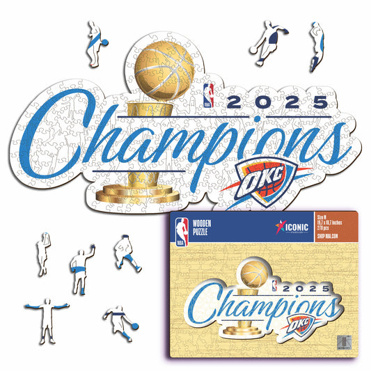 Oklahoma City Thunder™ 2025 NBA Champions - Puzzle di Legno