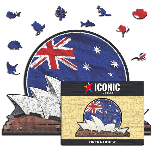 Sydney Opera House - Puzzle di Legno