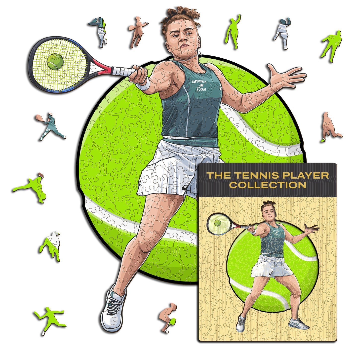 Jasmine Paolini - Puzzle di Legno