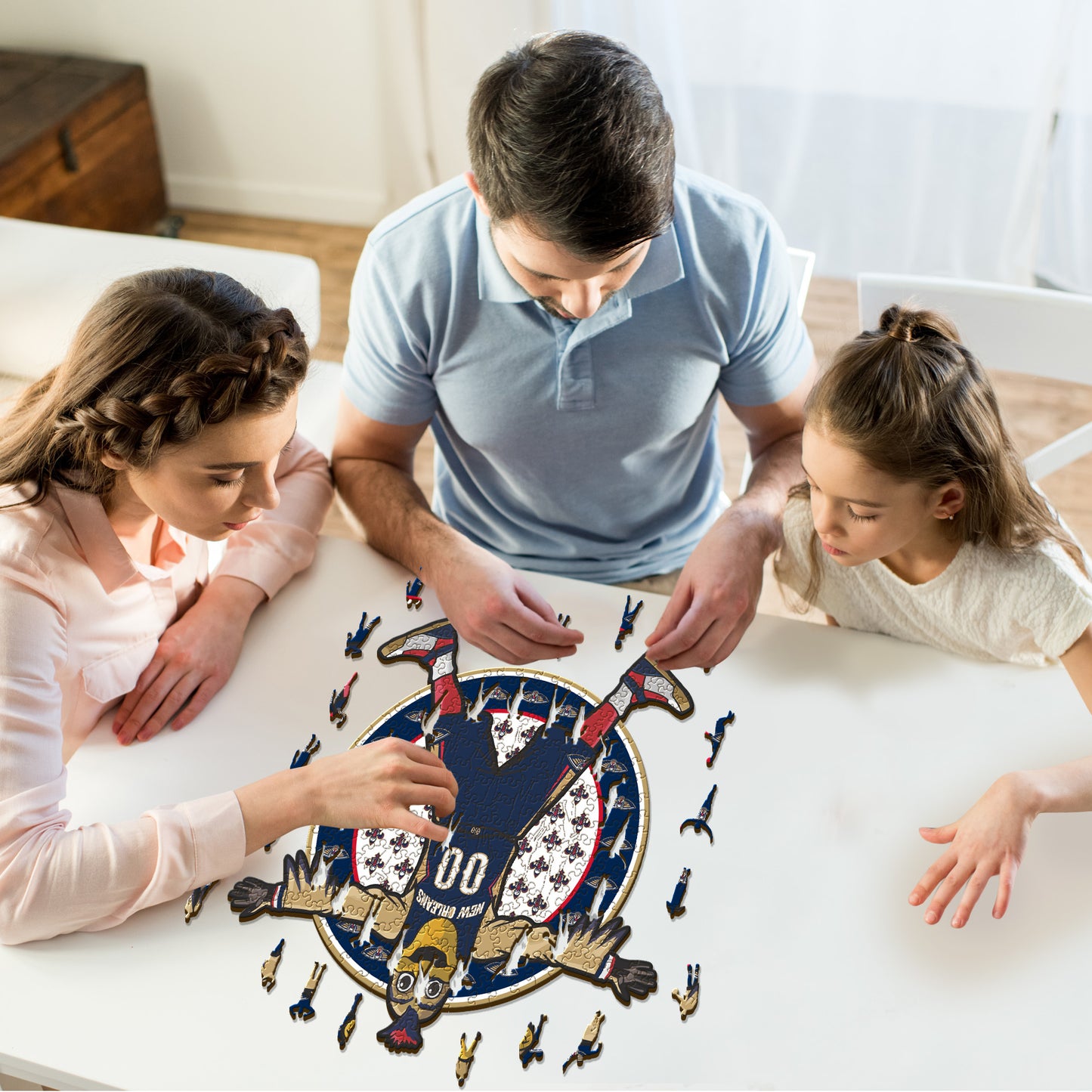 New Orleans Pelicans™ Mascotte - Puzzle di Legno
