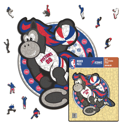 Detroit Pistons™ Mascotte - Puzzle di Legno