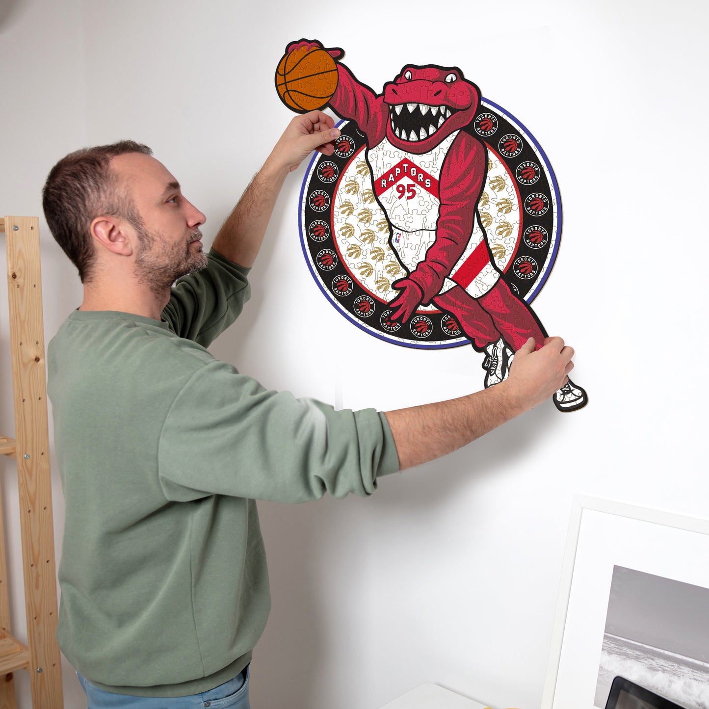 Toronto Raptors™ Mascotte - Puzzle di Legno