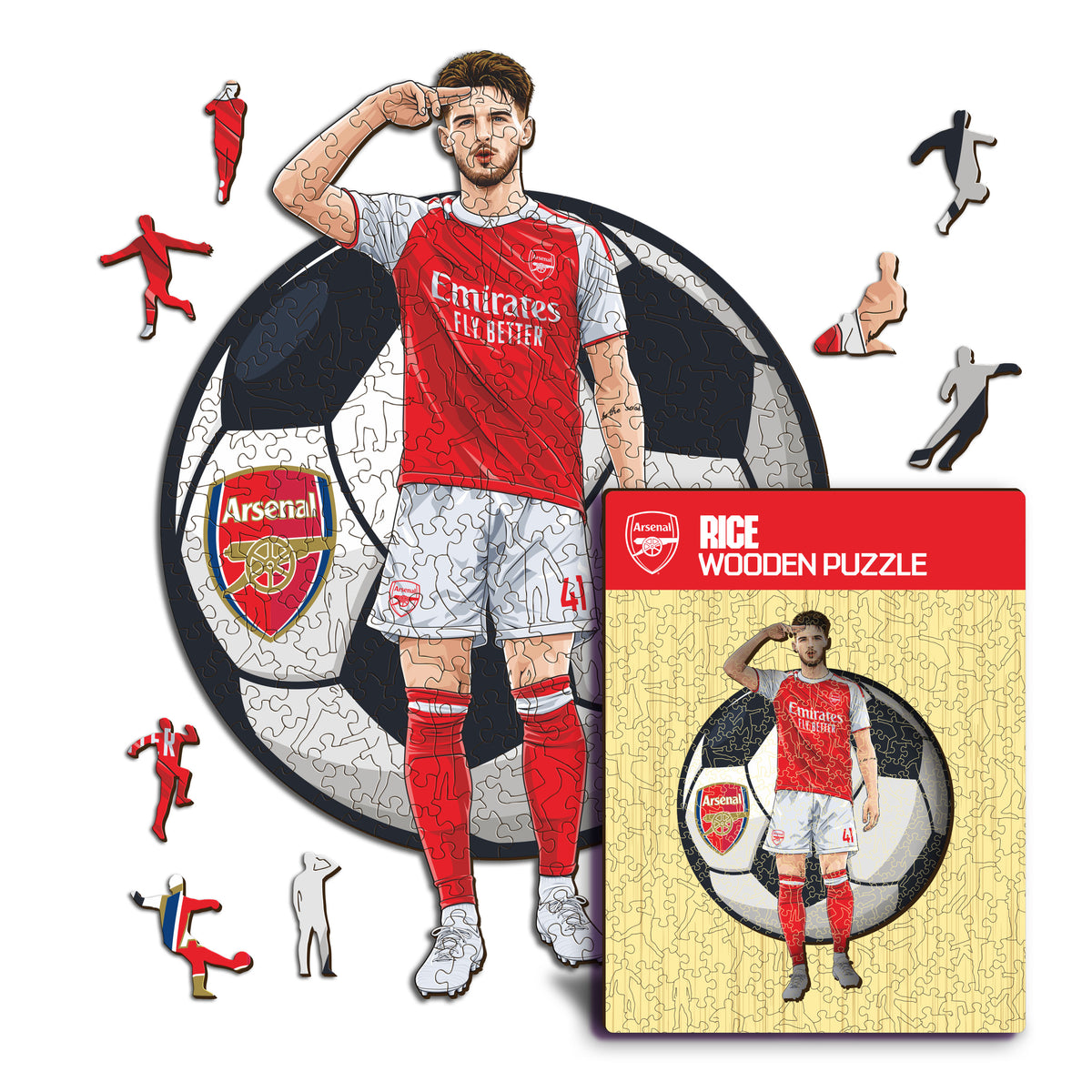 Declan Rice Puzzle di Legno