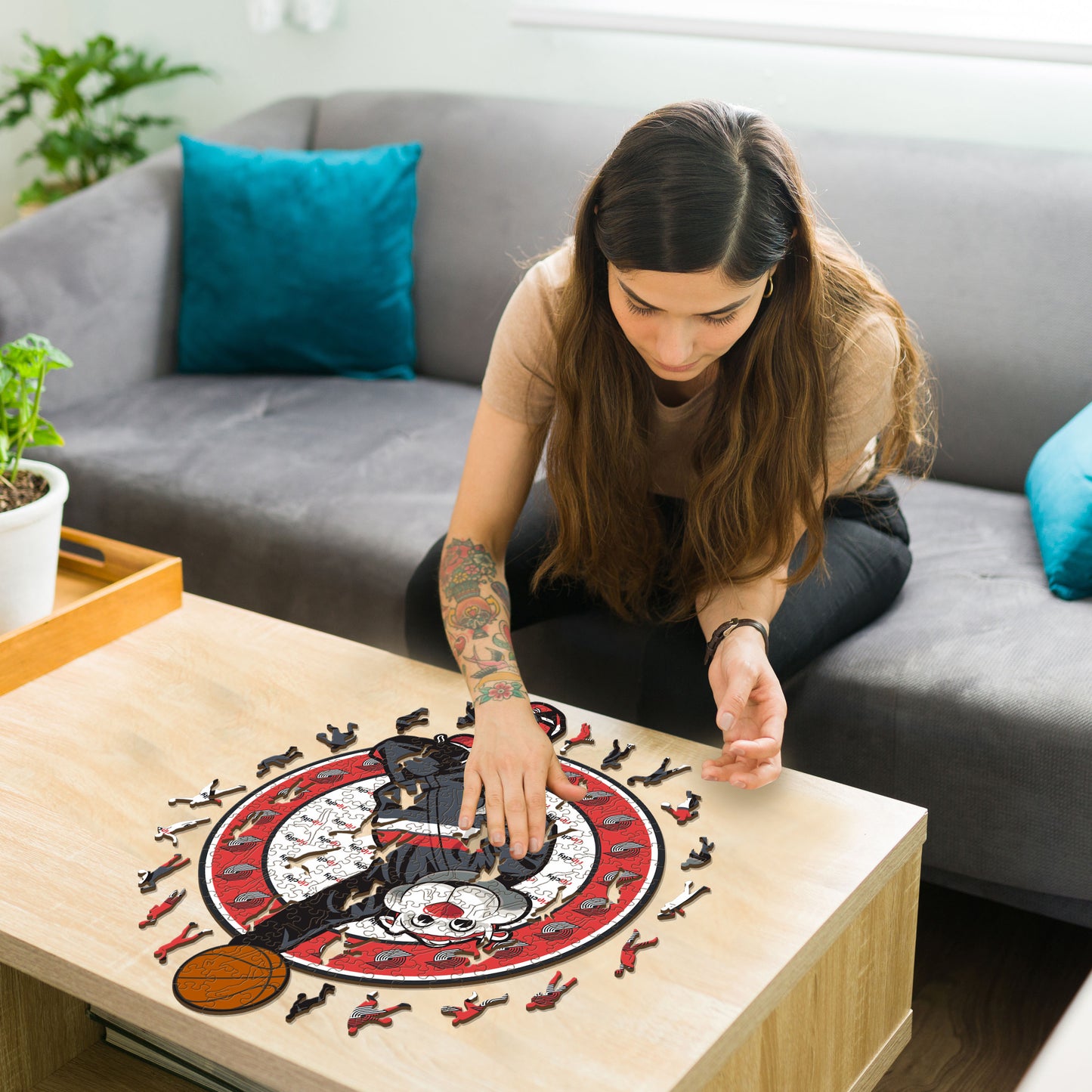 Portland Trail Blazers™ Mascotte - Puzzle di Legno