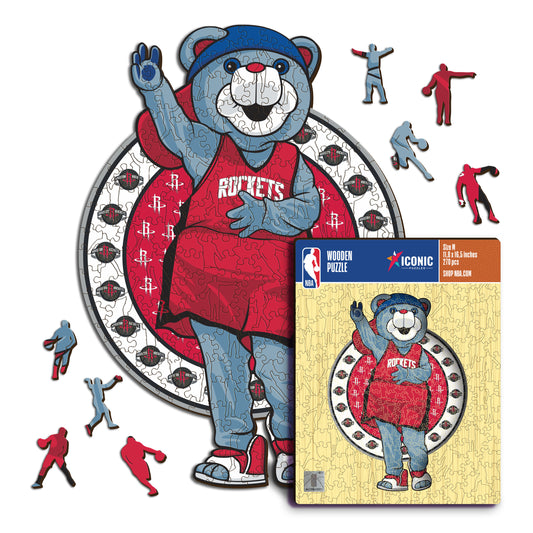 Houston Rockets™ Mascotte - Puzzle di Legno