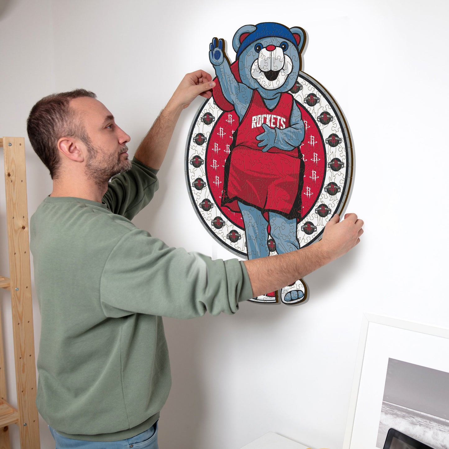 Houston Rockets™ Mascotte - Puzzle di Legno