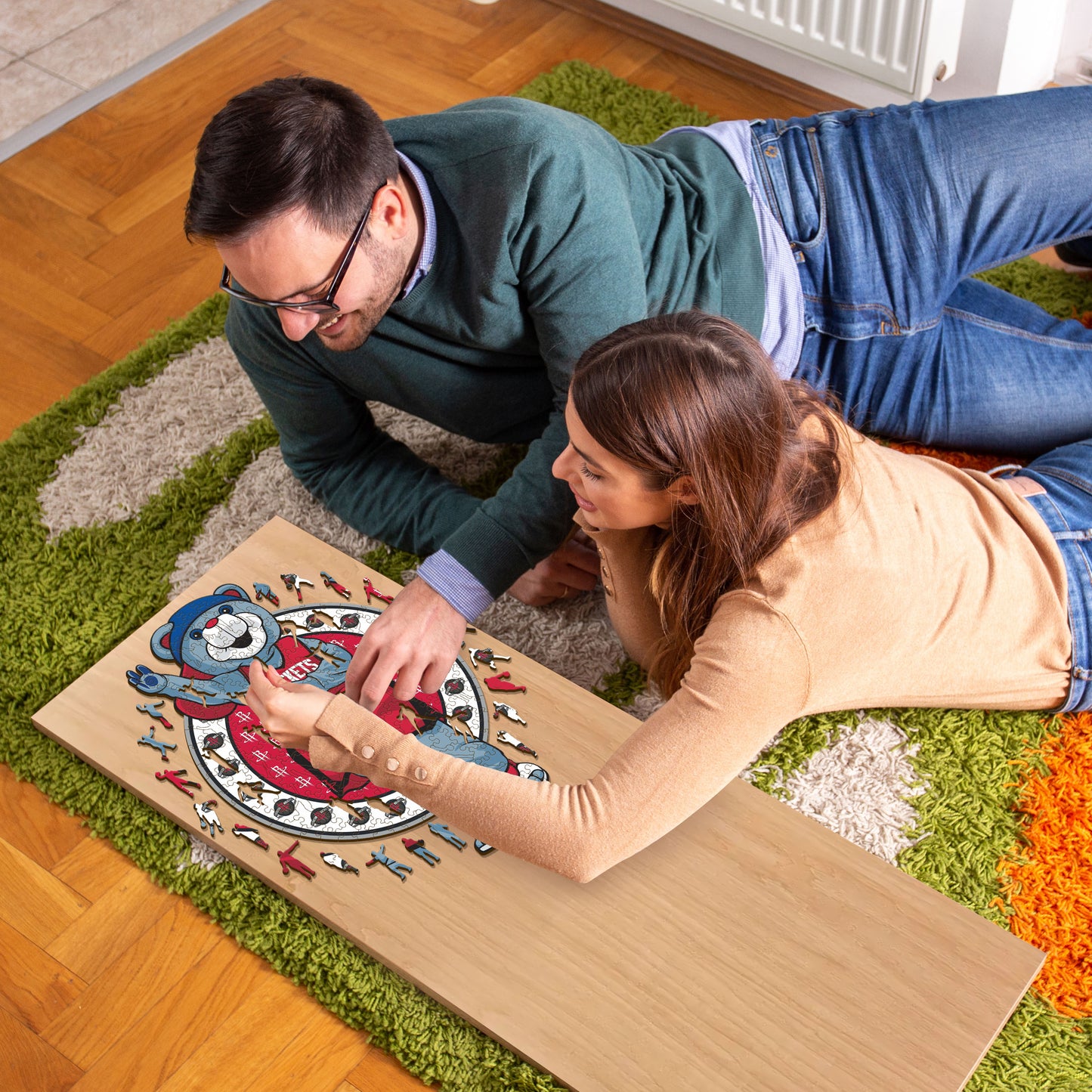 Houston Rockets™ Mascotte - Puzzle di Legno