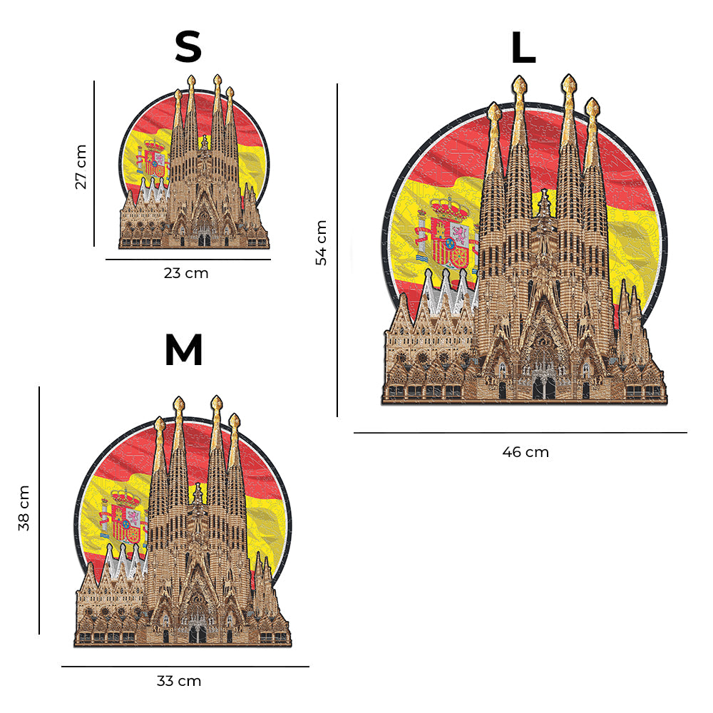 Sagrada Família - Puzzle di Legno