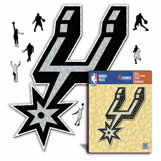 San Antonio Spurs™ Logo - Puzzle di Legno