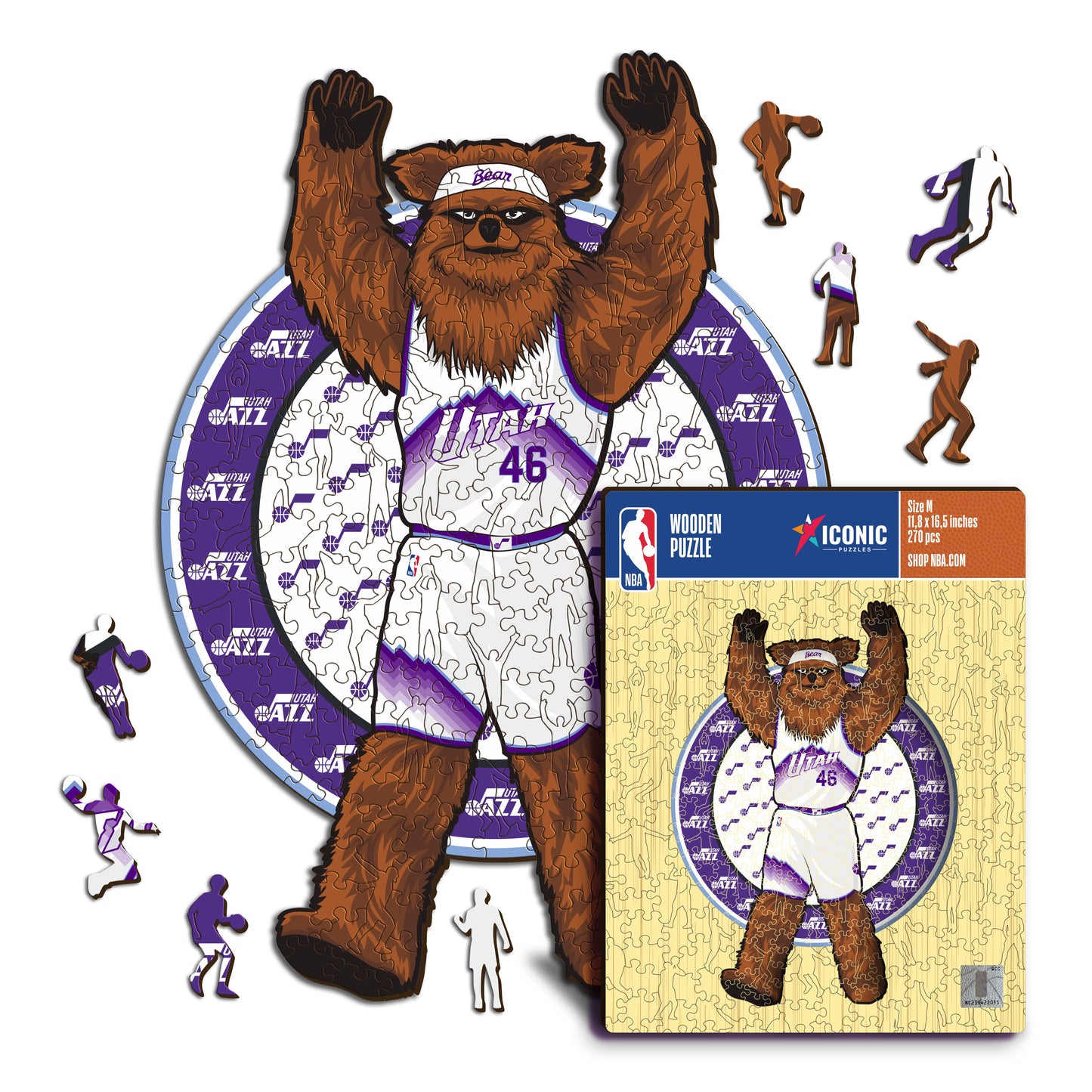 Utah Jazz™ Mascotte - Puzzle di Legno