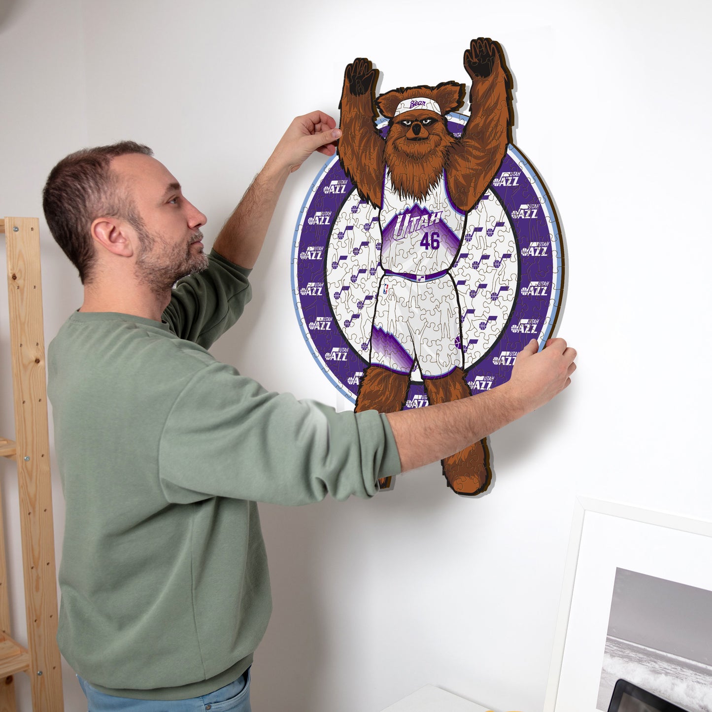 Utah Jazz™ Mascotte - Puzzle di Legno