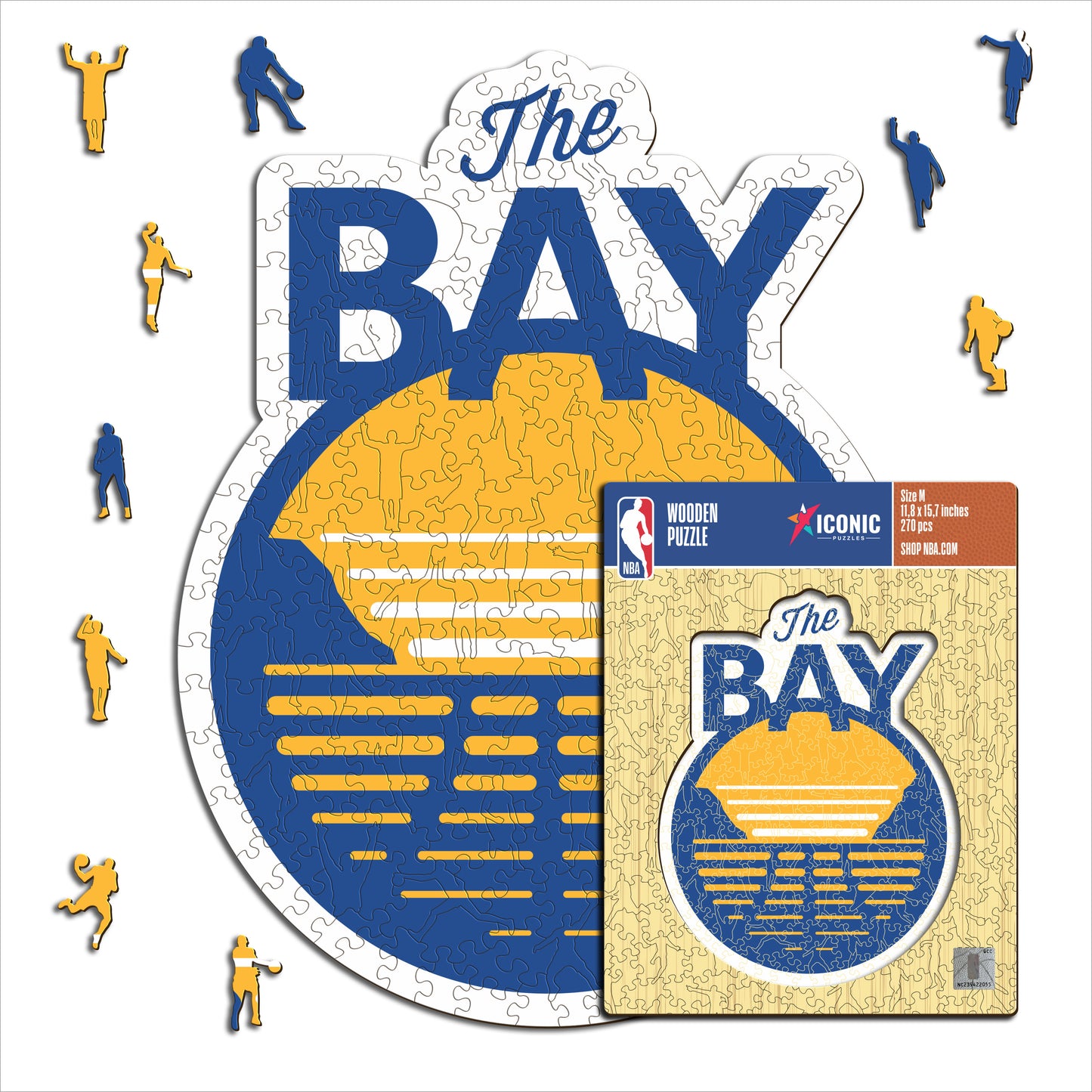 Golden State Warriors™ Logo - Puzzle di Legno