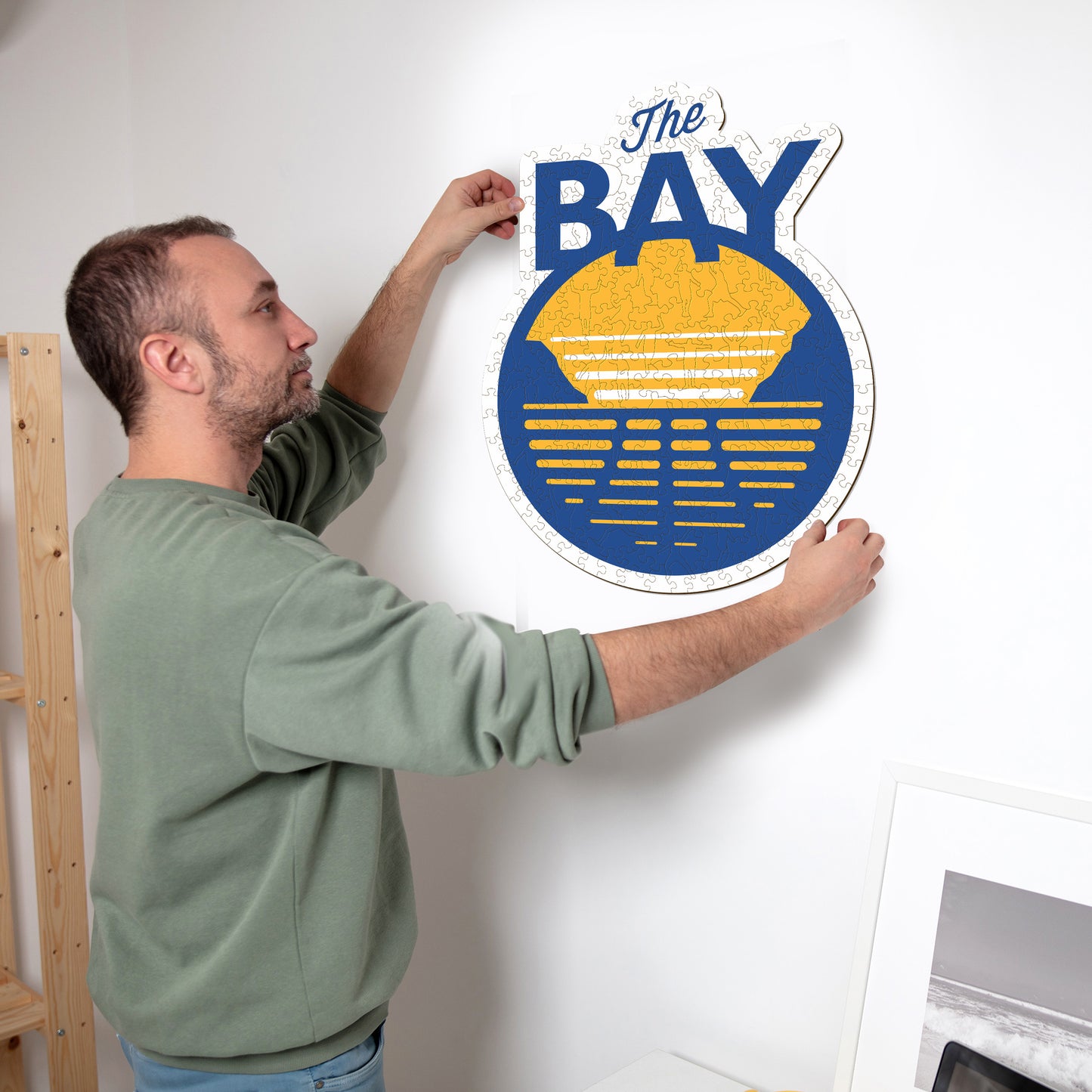 Golden State Warriors™ Logo - Puzzle di Legno