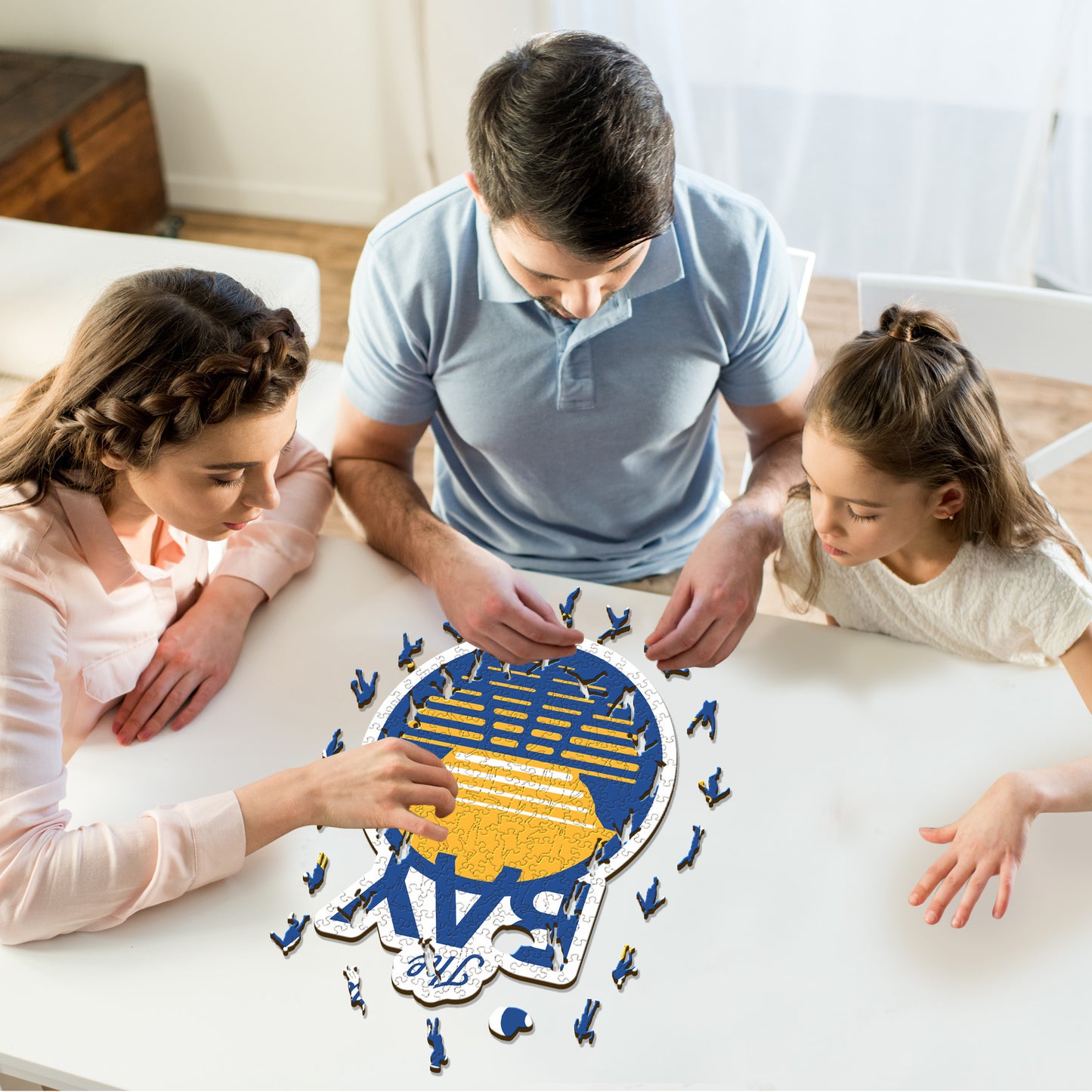 Golden State Warriors™ Logo - Puzzle di Legno
