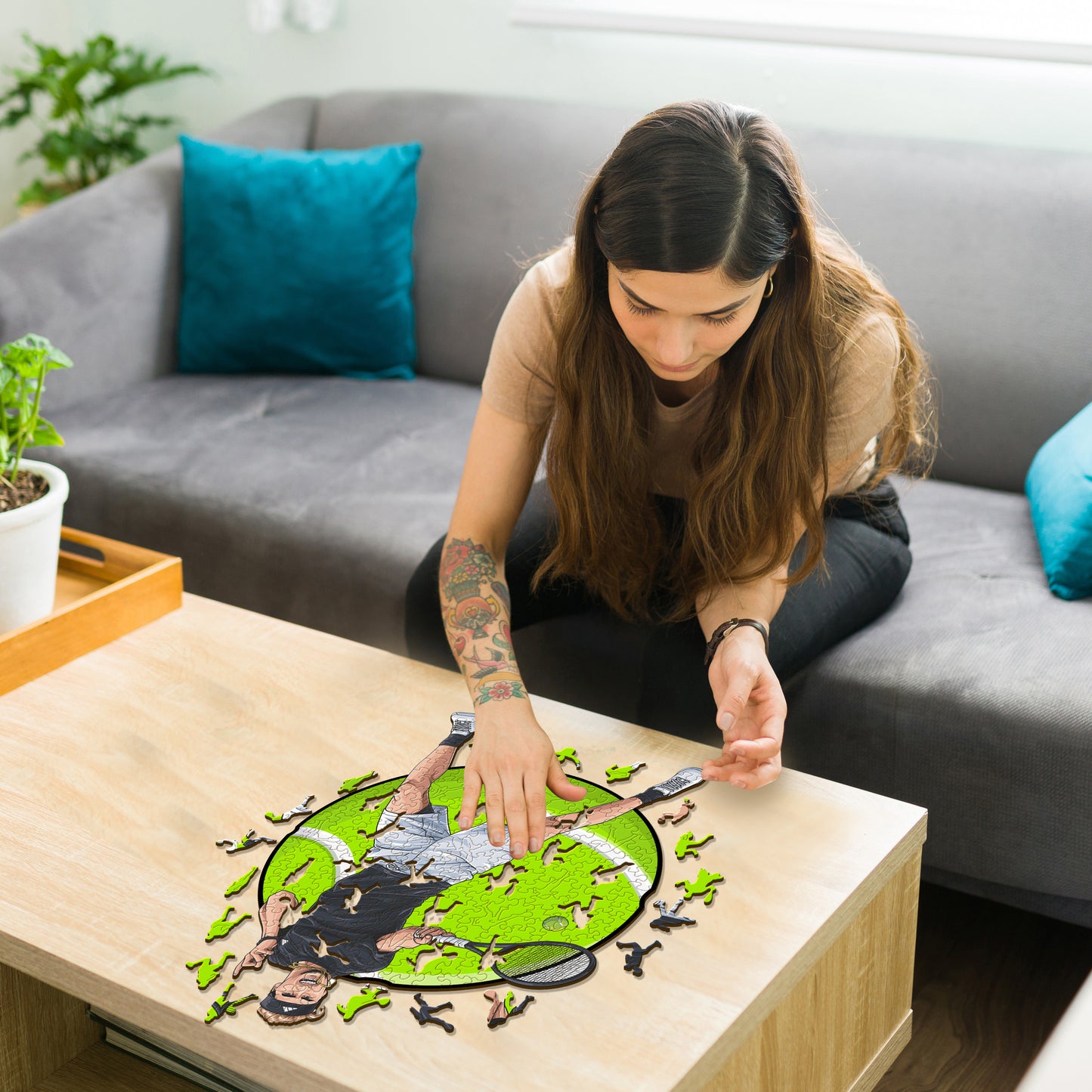 Alexander Zverev - Puzzle di Legno