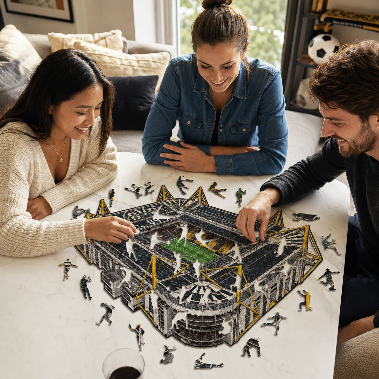 Borussia Dortmund® Signal Iduna Park Puzzle di Legno