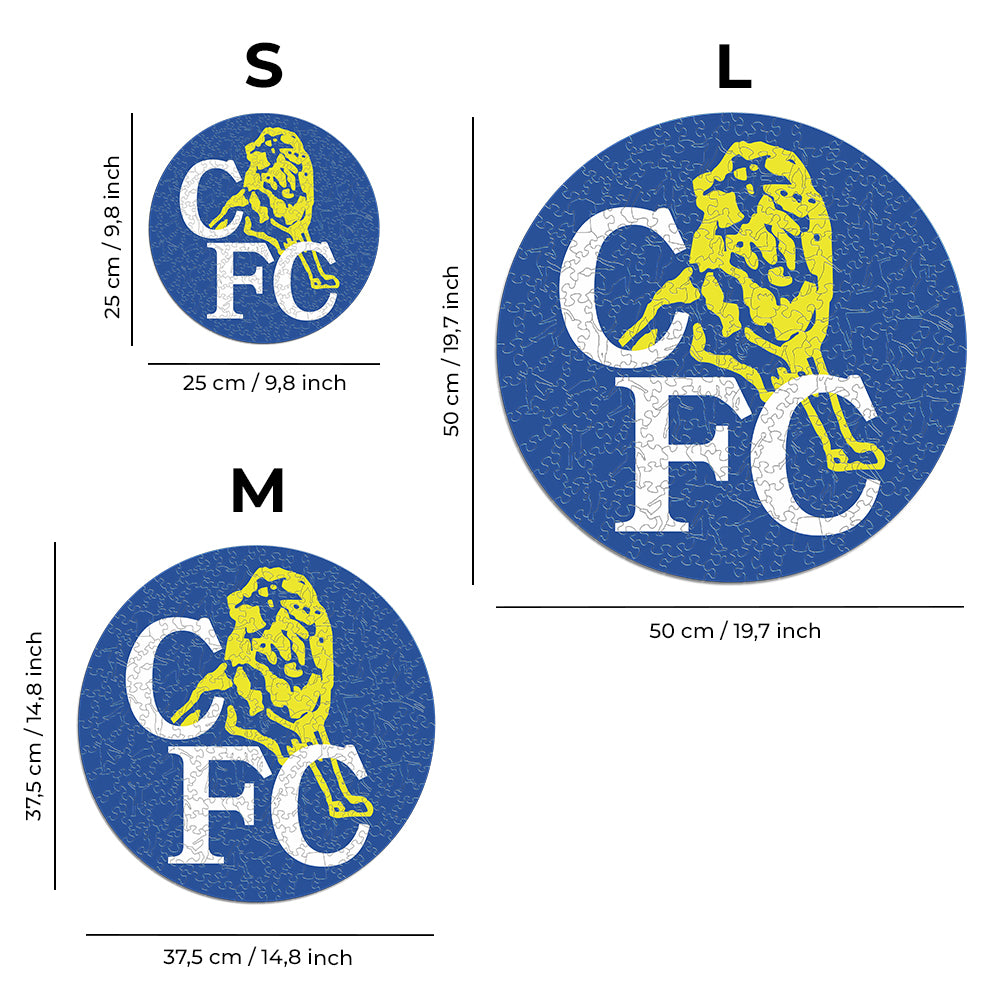 Retro Logo Chelsea® - Puzzle di Legno Ufficiale