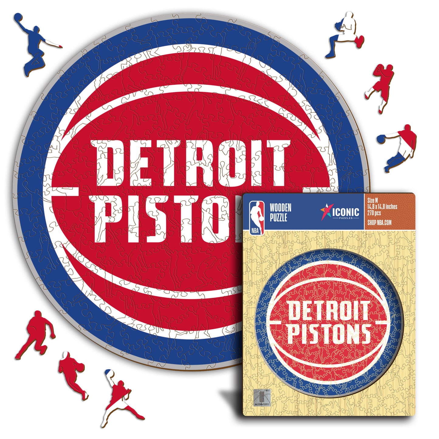 Detroit Pistons™ Logo - Puzzle di Legno