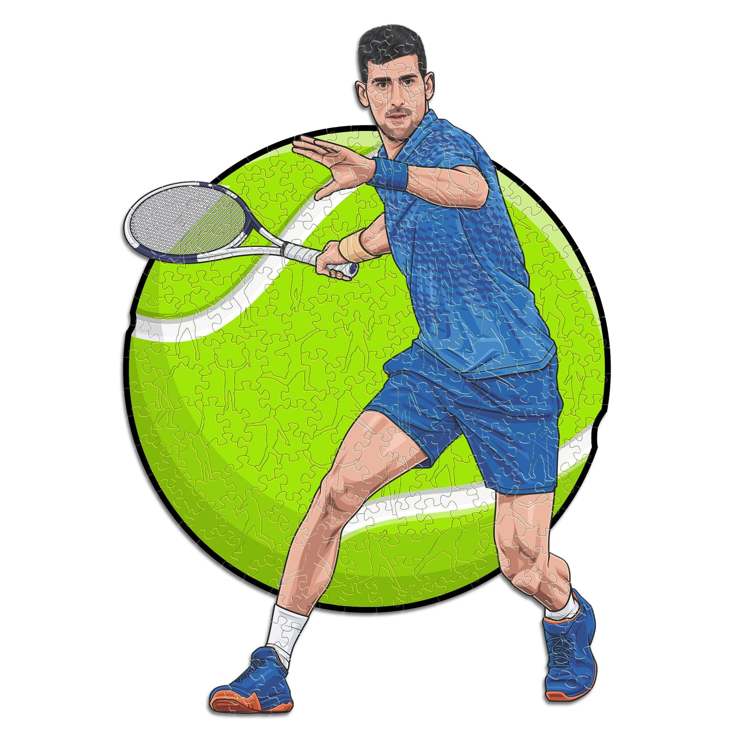 Novak Djokovic - Puzzle di Legno