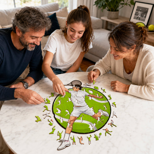 Roger Federer - Puzzle di Legno