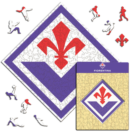 Logo ACF Fiorentina® - Puzzle di Legno