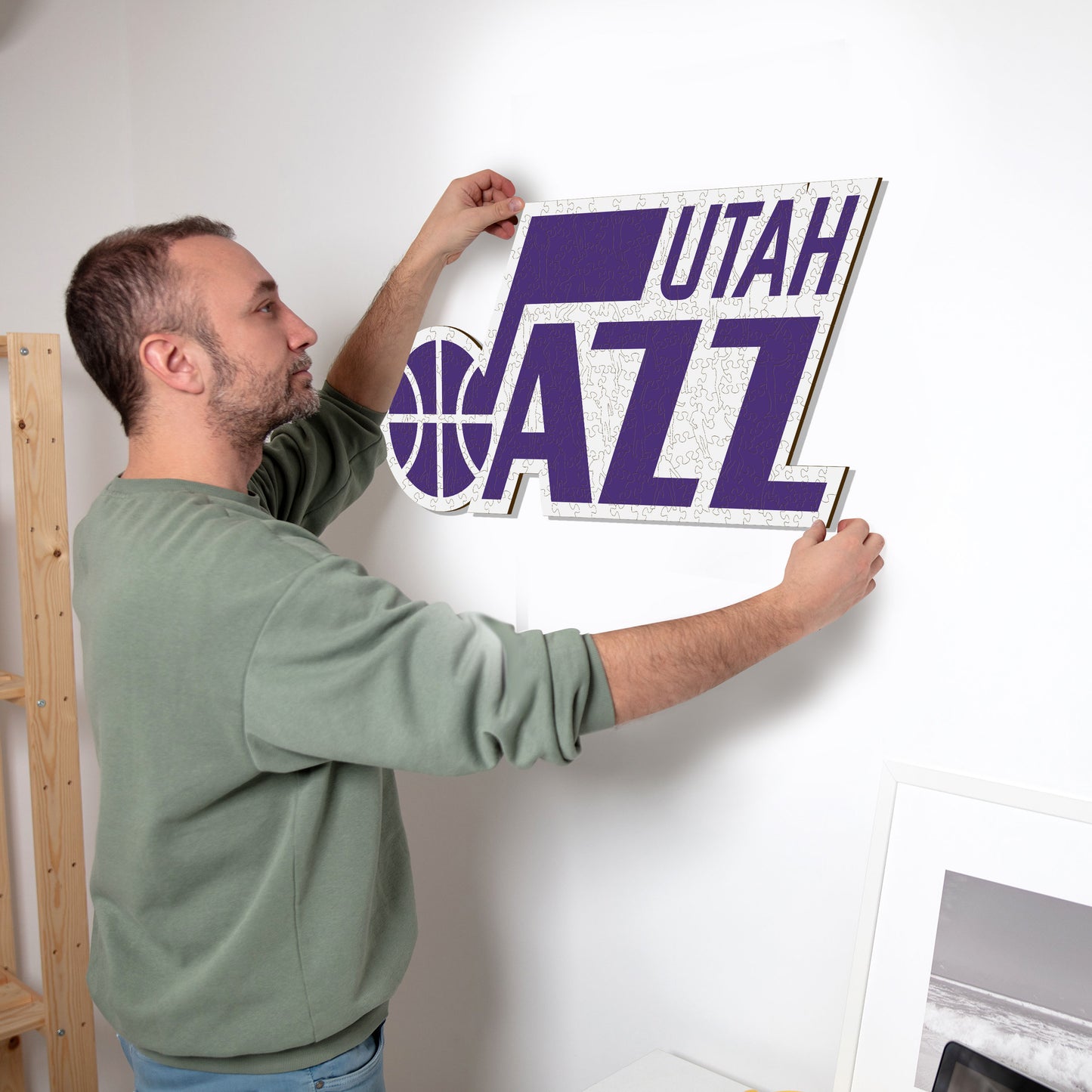 Utah Jazz™ Logo - Puzzle di Legno