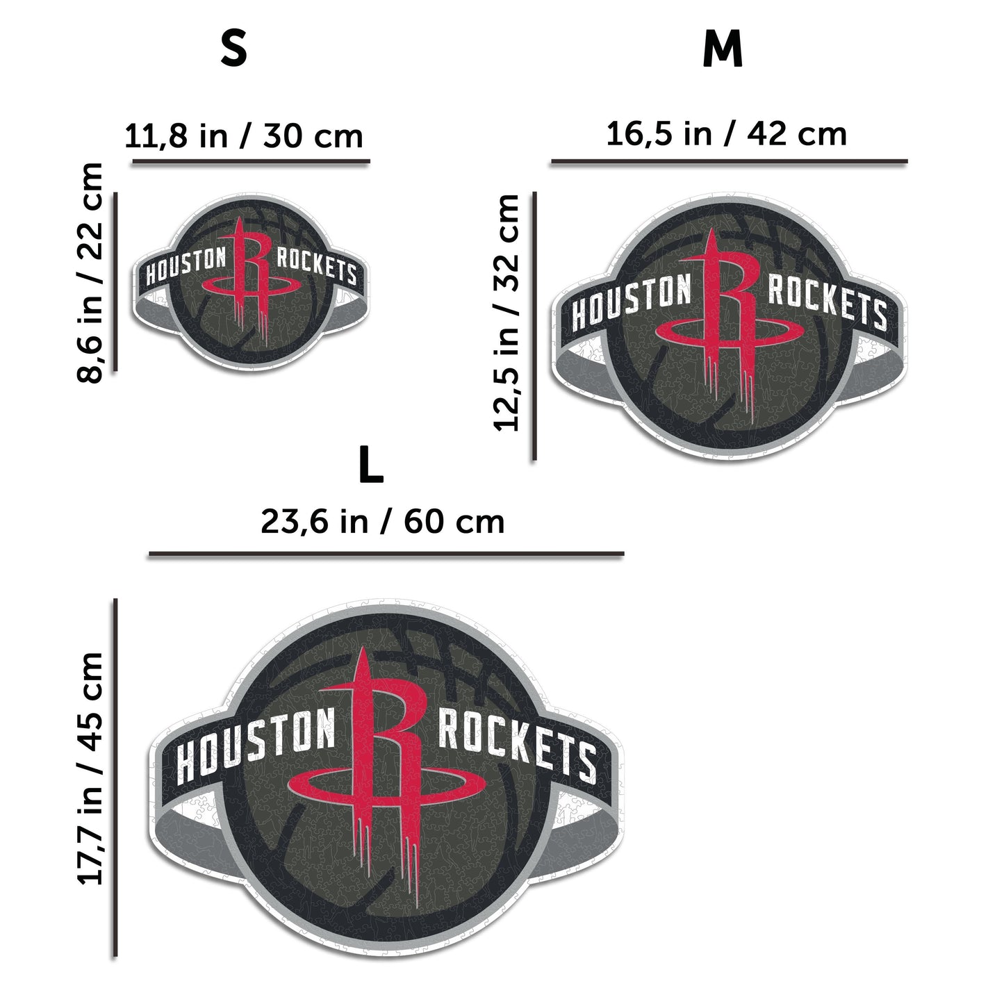 Houston Rockets™ - Puzzle di Legno