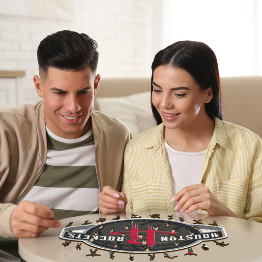 Houston Rockets™ Logo - Puzzle di Legno