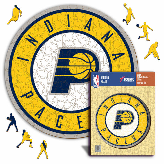 Indiana Pacers™ Logo - Puzzle di Legno