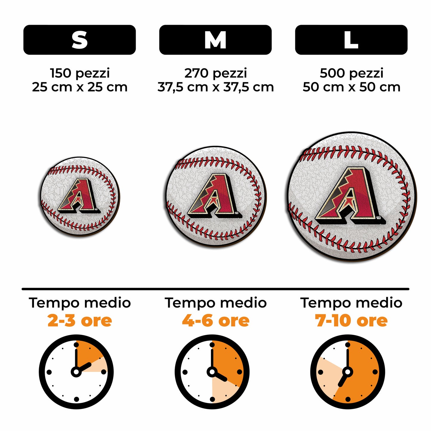 Arizona Diamondbacks™ Palla - Puzzle di Legno