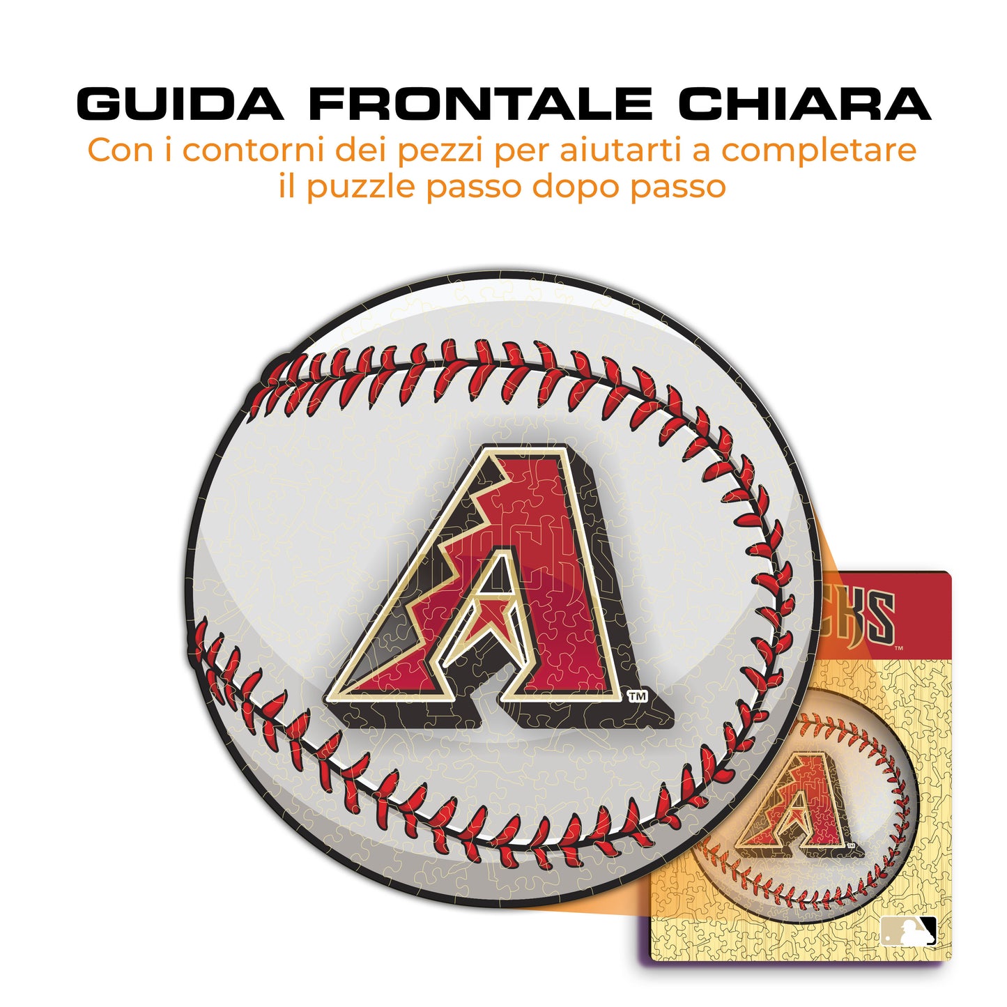 Arizona Diamondbacks™ Palla - Puzzle di Legno