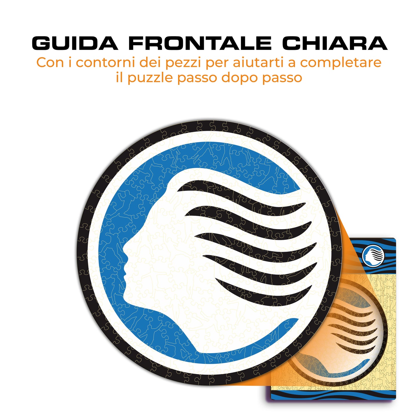 Nuovo Logo Atalanta® Puzzle di Legno