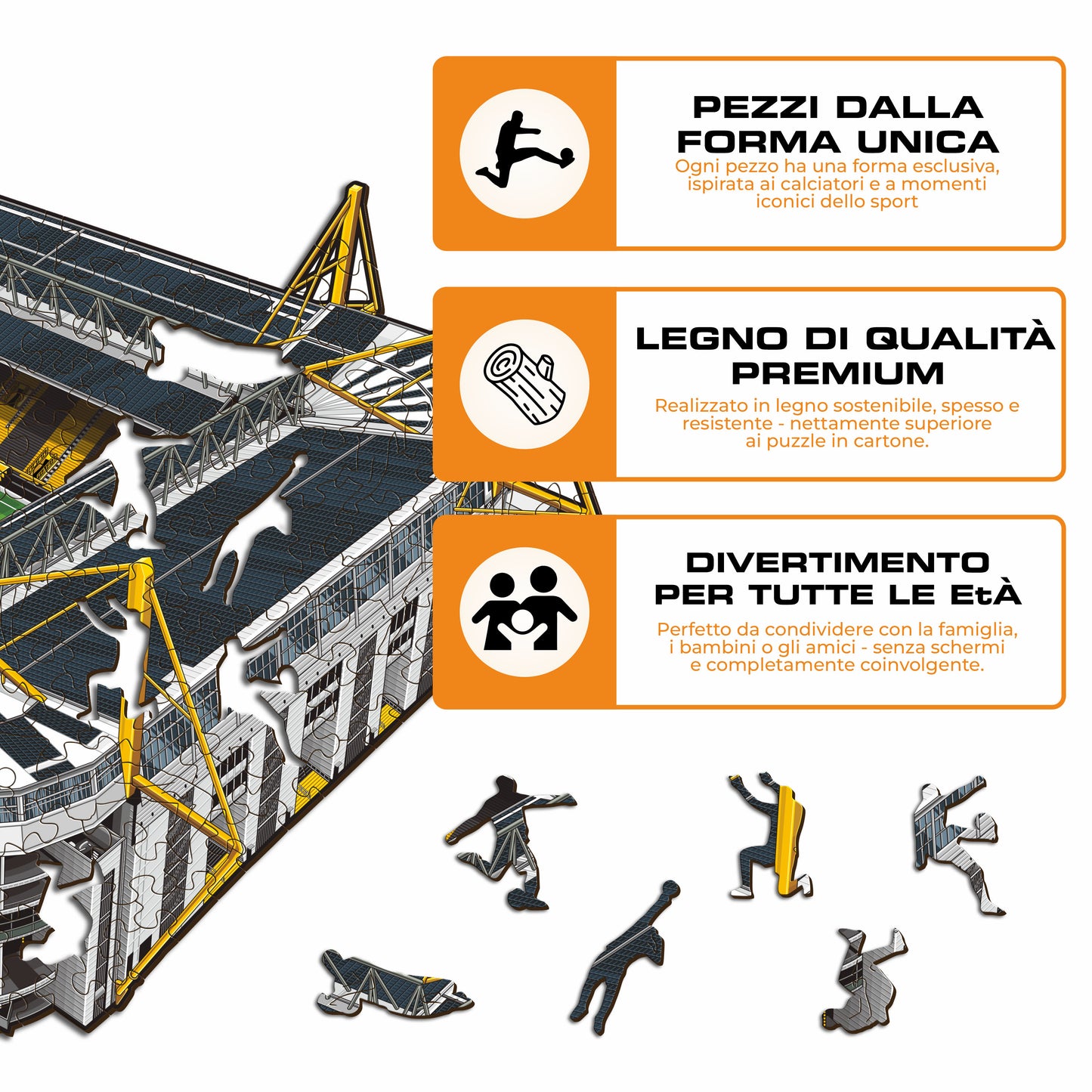 Borussia Dortmund® Signal Iduna Park Puzzle di Legno
