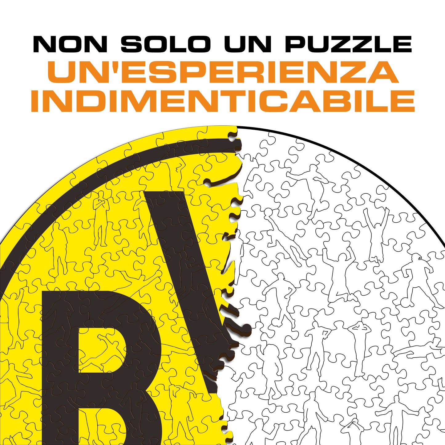 Borussia Dortmund® Logo Puzzle di Legno