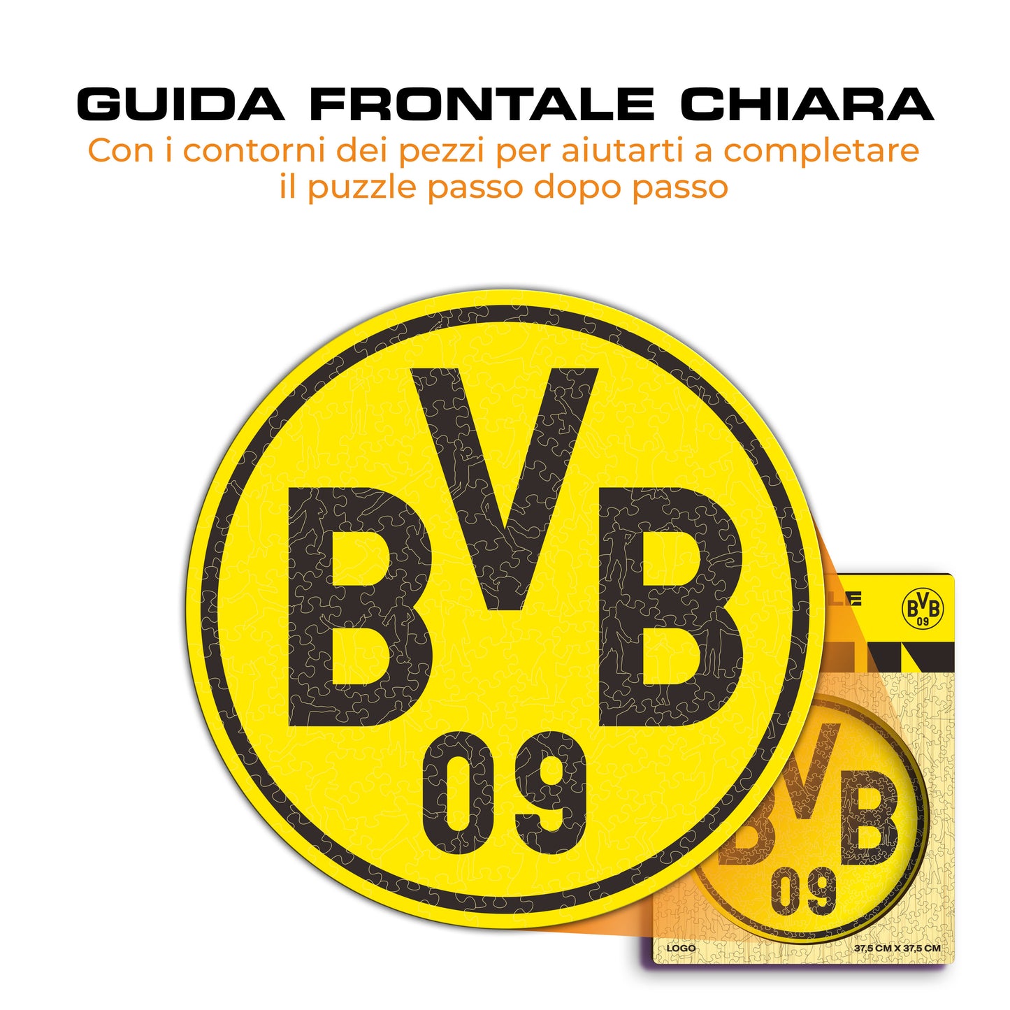Borussia Dortmund® Logo Puzzle di Legno