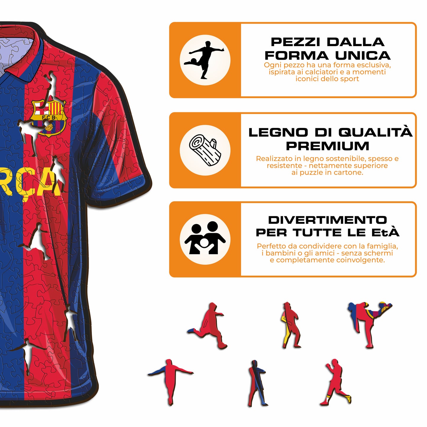 Maglia FC Barcelona® - Puzzle di Legno