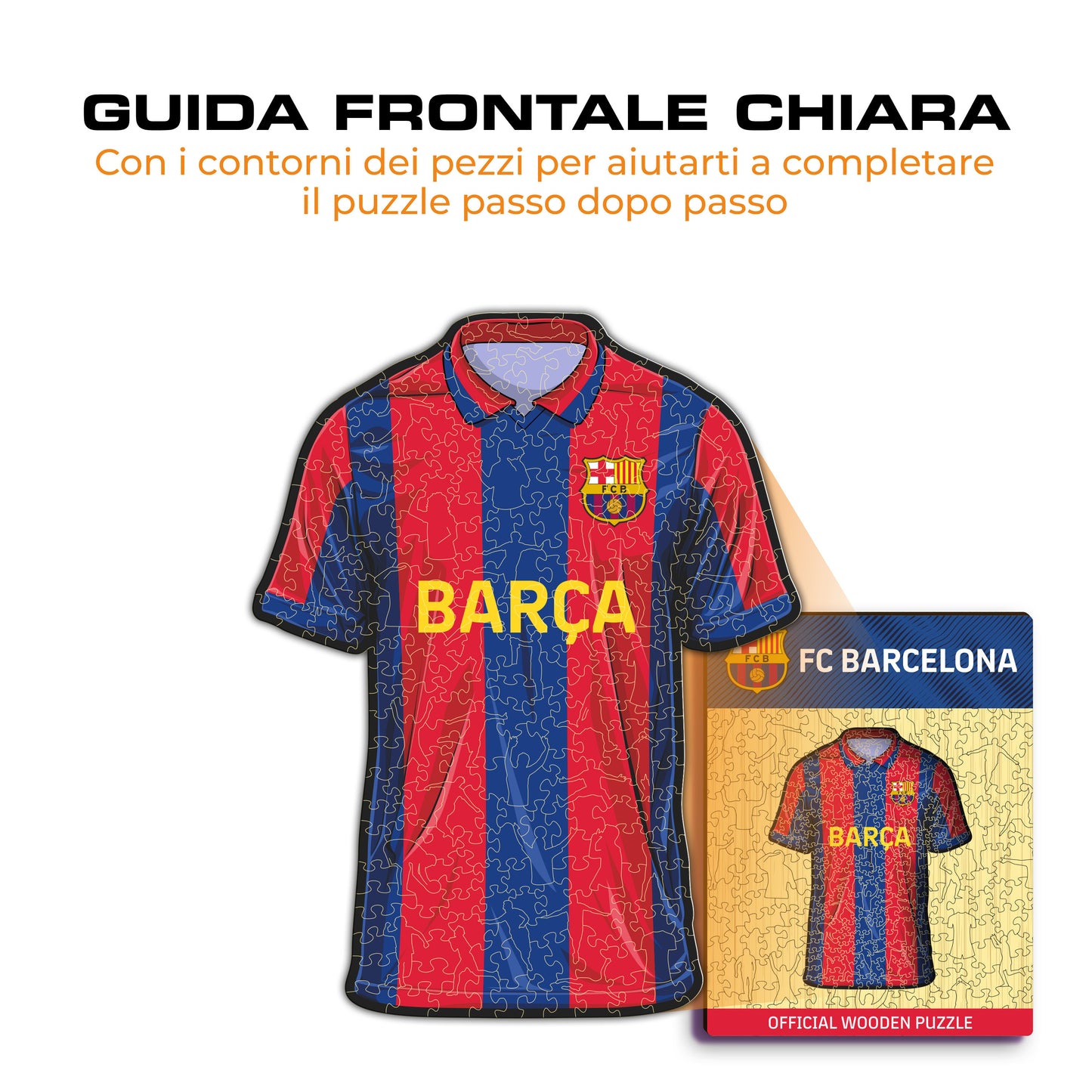 Maglia FC Barcelona® - Puzzle di Legno