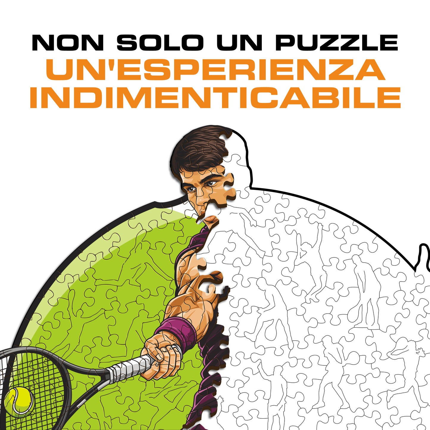 Carlos Alcaraz - Puzzle di Legno