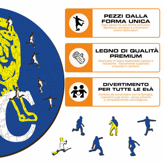 Retro Logo Chelsea® - Puzzle di Legno