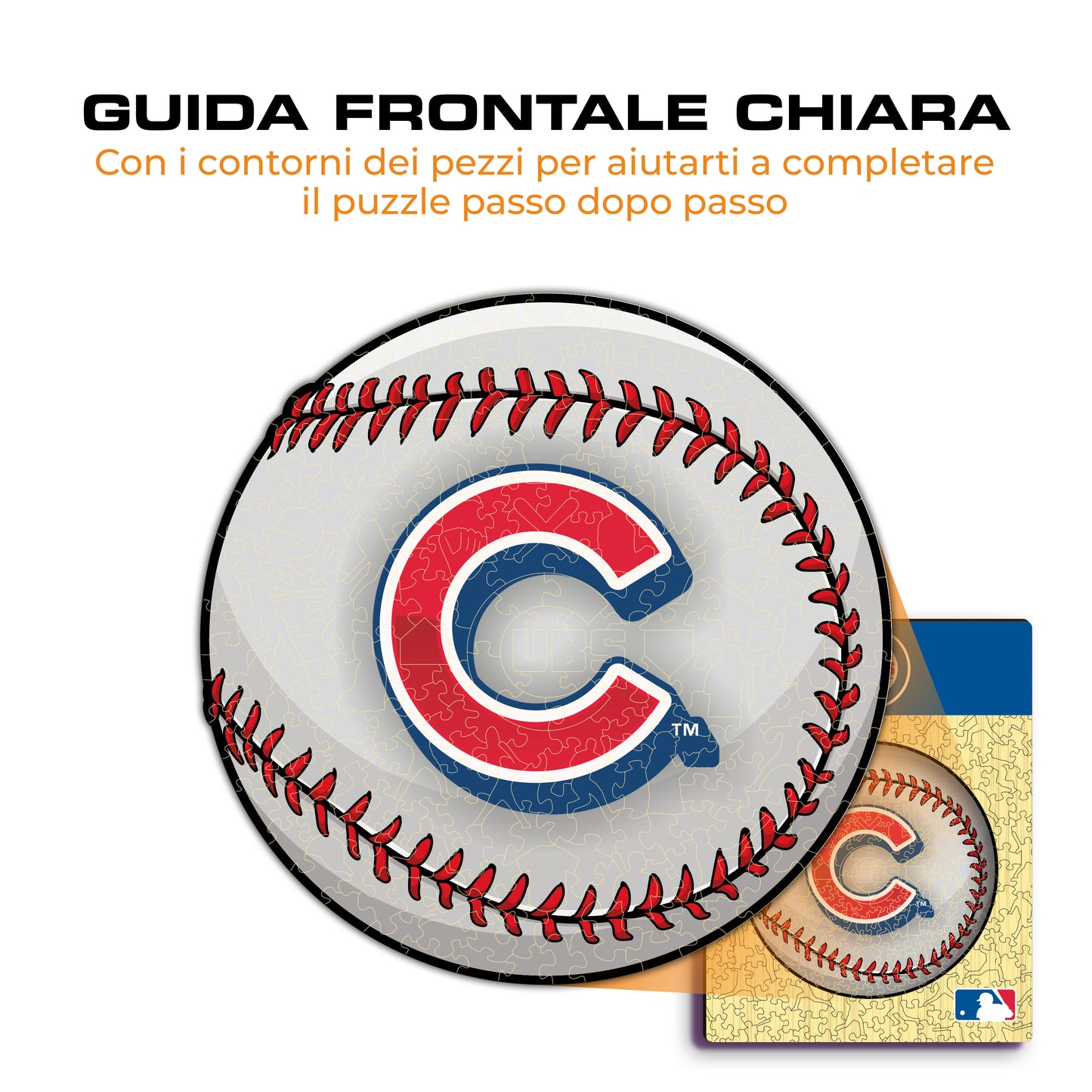 Chicago Cubs™ Palla - Puzzle di Legno