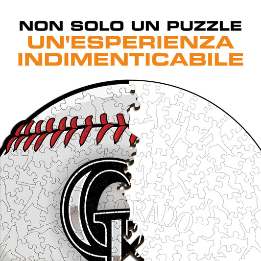 Colorado Rockies™ Palla - Puzzle di Legno