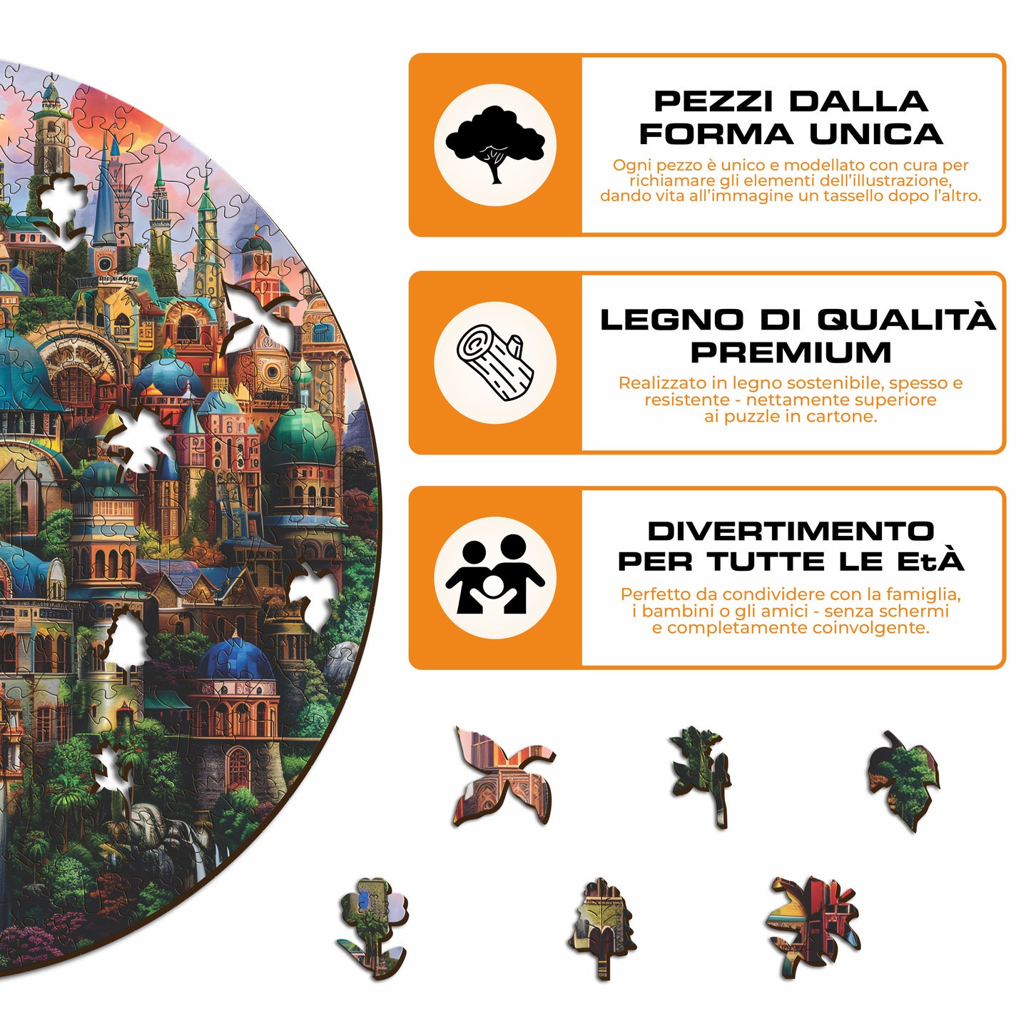 Dimore Incantate - Puzzle di Legno
