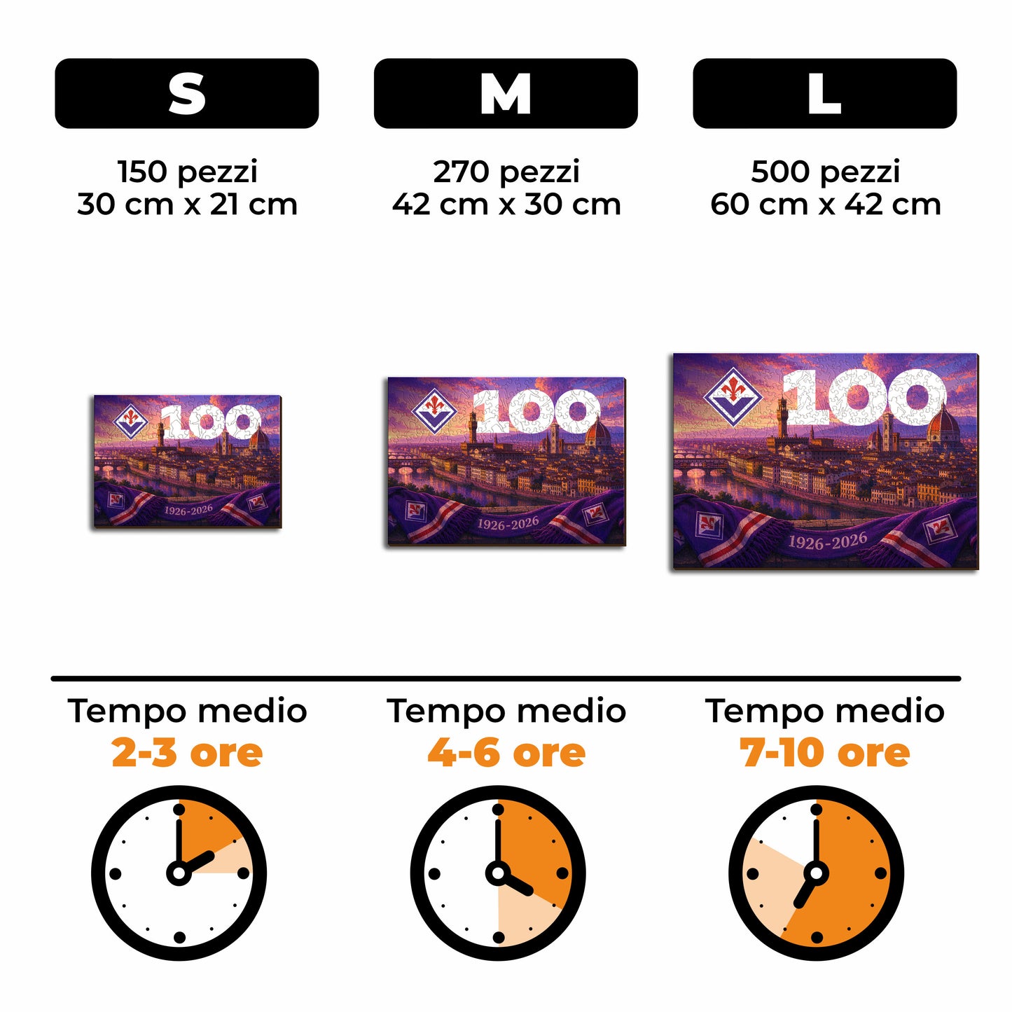 Centenario ACF Fiorentina® Puzzle di Legno
