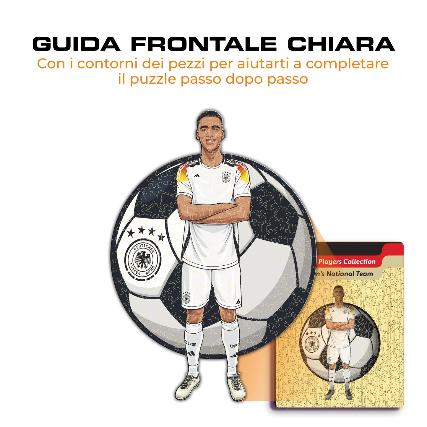 Jamal Musiala - Puzzle di Legno
