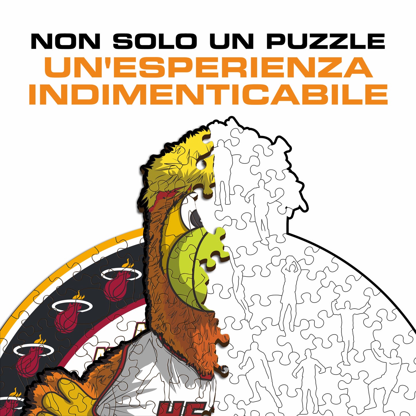 Miami Heat™ Mascotte - Puzzle di Legno