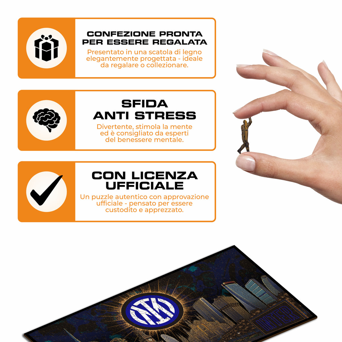 Skyline Inter® Puzzle di Legno