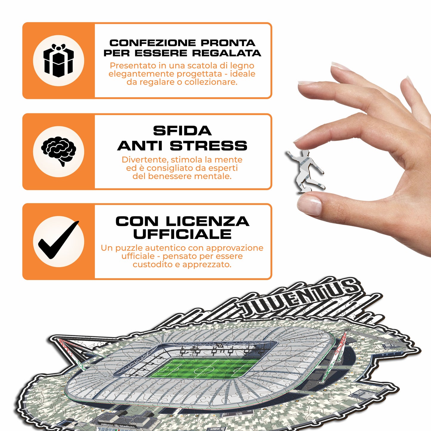 Juventus Allianz Stadium® - Puzzle di Legno